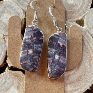 Maligano Jasper Crystal Earrings – Sterling Silver 925